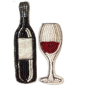 Parches bordados con cuentas de moda para ropa de mujer, elegantes parches de cuentas hechos a mano para decoración de prendas. - Product Image 4