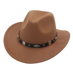 Classic <b>Western</b> Inspired Cowboy <b>Hat</b> Lightweight Breathable Wide Brim Outdoor Fashion Accessory For Adults - Product Image 4
