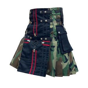 Kilt utilitaire hybride en coton à motif camouflage écossais pour hommes – Vente en gros - Product Image 4