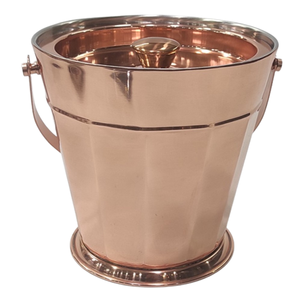 Luxury Rose Gold Copper Ice <b>Bucket</b> Double Wall Stainless Steel Insulated Wine Cooler with Lid & Handle for Bar Party Wedding - Product Image 1