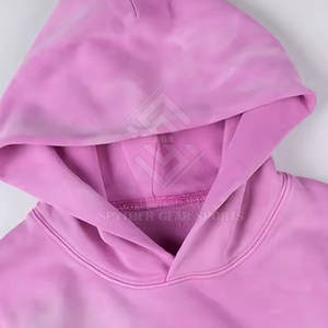 Nouveau style 2026 – Sweats à capuche en molleton de coton mélangé, écologiques, respirants, effet vieilli, design tendance, prix bas, vente en gros - Product Image 2