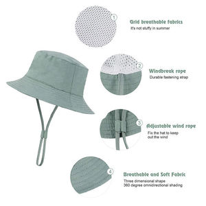 Custom Mesh Bucket <b>Hat</b> Breathable Summer <b>Sun</b> <b>Hat</b> Lightweight Outdoor Fishing Cap for <b>Men</b> Women - Product Image 5