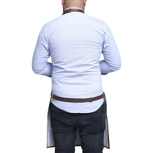 Delantal de cuero Flamia & Jabz, clásico y duradero, con bolsillos para cocinar, traje de trabajo - Product Image 3