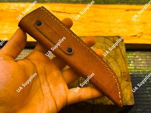 Funda de Cuero Premium Hecha a Mano para Cuchillo de Hoja Fija, Piel de Vacuno Duradera, para Camping y Caza, OEM, Ligera, Universal, Venta al Por Mayor - Product Image 6