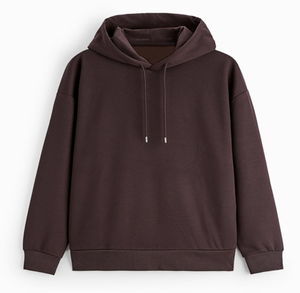 Sweat-shirt à capuche en molleton 350 g/m² pour homme, logo personnalisé, 100 % coton, épais, lourd, surdimensionné, streetwear, pull-over pour homme - Product Image 2