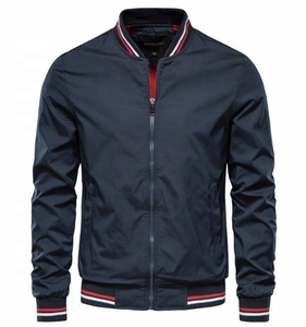 Men's Lightweight Bomber Jacket Casual Outdoor <b>Zip</b> Jacket Custom Clothing Manufacturer Bomber Jackets - Product Image 4