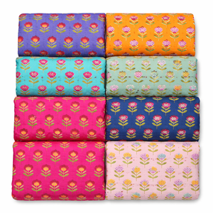 Tela Popelina Peinada Ligera, Transpirable, Orgánica y Ecológica, Estampada en Varios Colores, para Vestidos de Niños y Niñas - Product Image 1