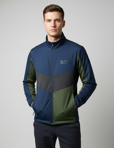 Chaqueta Cortavientos Impermeable para Hombre, de Dos Capas, Laminada con TPU de Poliéster, para Invierno - Product Image 1