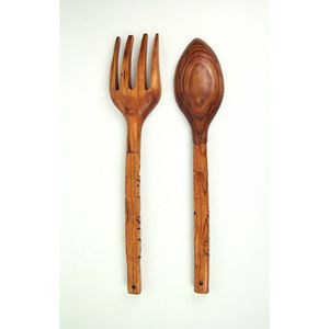 ชุดอุปกรณ์เสิร์ฟสลัดไม้กระถินณรงค์ ดีไซน์ทันสมัย 2 ชิ้น เป็นมิตรกับสิ่งแวดล้อม ปลอดภัยสำหรับเครื่องล้างจาน ราคาขายส่งจากโรงงาน - Product Image 1