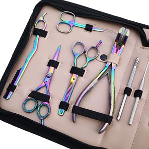 Kit d'outils professionnels en acier inoxydable étanche pour extensions capillaires : Pince à sertir à trois trous, Pince à tapoter, Crochet de tirage capillaire, Pince à boucle pivotante - Product Image 5