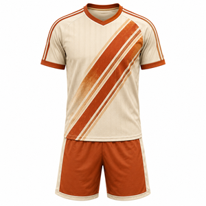 Servicio OEM, Conjunto de Fútbol Ligero a Cuadros, Manga Corta, Poliéster Transpirable, Uniforme Personalizado para Adultos - Product Image 5