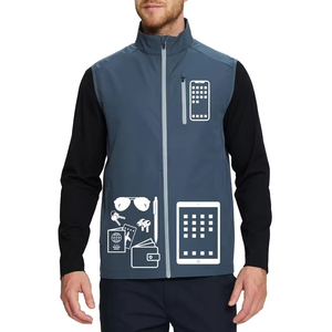 Gilet de sécurité Softshell en polaire orange haute visibilité ANSI Classe 2, imperméable, chaud, écologique, chauffant, avec poches pour l'hiver - Product Image 3