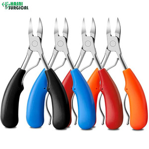 Coupe-ongles manuel pour orteils, pince à ongles en acier inoxydable épais avec poignée ABS, certifié CE, pour ongles incarnés et chirurgicaux - Product Image 1