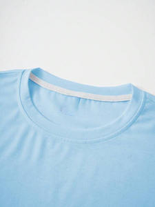 Custom Print Angel <b>Wing</b> Cross Men’s <b>Shirts</b> Soft Cotton Oversized Tshirts for Men Light Blue Streetwear Casual Apparel Production - Product Image 2