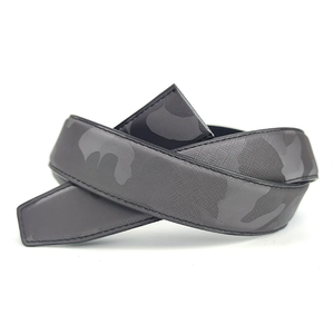 Cinturón de Cuero de Primera Calidad con Diseño Personalizado, Logotipo y Color Camuflaje, Correa de Cuero Saffiano de Alta Calidad - Product Image 2
