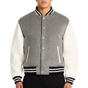 Wholesale <b>Mens</b> Wool Varsity <b>Jacket</b> Custom Logo Winter College Baseball Letterman <b>Jacket</b> - Product Image 3