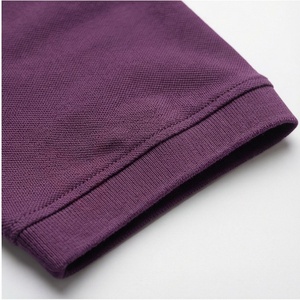 Polo à manches courtes pour homme, violet, 100% coton, tissu Oxford, logo brodé, décontracté, respirant, coupe classique, design uni - Product Image 6