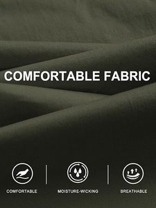 Men's Casual Canvas <b>Cargo</b> <b>Pants</b> Tapered Joggers <b>Elastic</b> <b>Waist</b> | Hiking Eco-friendly Multi-Pocket Utility Windproof Breathable - Product Image 6