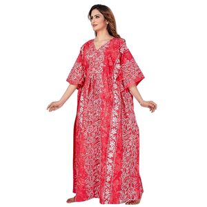 Chemise de nuit longue en coton uni pour femme, légère, respirante et tendance - Product Image 2
