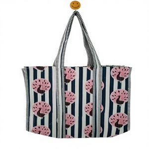 กระเป๋าผ้าฝ้ายสีพื้น สายสะพายยาว เปิดปิดได้ ปรับแต่งสีได้ สำหรับผู้หญิง ใช้สำหรับเดินทางไปชายหาด คุณภาพสูงทุกอย่าง - Product Image 1