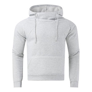 Sweat-shirt à capuche sans cordon pour homme, personnalisable avec logo, en coton épais, coupe oversize, vierge, style streetwear décontracté pour le quotidien 2026 - Product Image 4