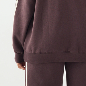 Sweat-shirt confortable pour femmes avec doublure en polaire isolante, design économique à manches longues, service OEM, couture de haute qualité - Product Image 6