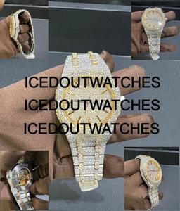 Reloj de Diamantes Moissanite Totalmente Cubierto de Piedras, Regalo de Cumpleaños de Lujo para Hombre, Reloj VVS Hip Hop Bling - Product Image 4