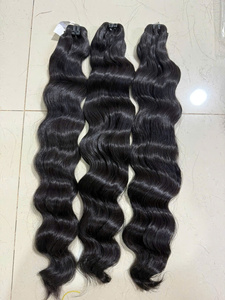 ผมเวียดนามแท้ 100% แบบดิบธรรมชาติ ลอนหยักศก แบบ Double Drawn สำหรับต่อผมแบบเป็นมัด - Product Image 3