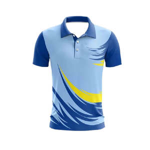 Chemises polo pour hommes personnalisées de haute qualité avec logo brodé, t-shirts pour hommes à fleurs sublimés en grande taille, chemise polo de golf colorée - Product Image 5