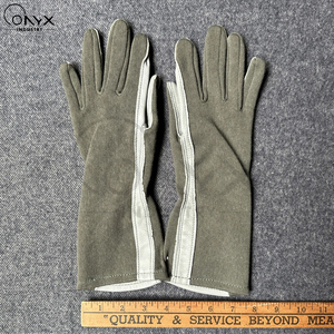 Gants de vol tactiques Nomex résistants au feu, ignifuges, en cuir de mouton, haute performance, gants de protection pour l'aviation - Product Image 3