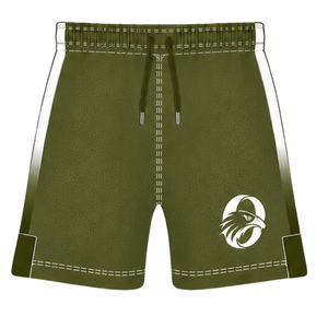 Conjunto de Rugby Verde Oliva y Blanco, Jersey de Manga Corta con Cierre Frontal, Pantalones Cortos a Juego, Uniforme Deportivo Transpirable para Entrenamiento de Equipo - Product Image 6