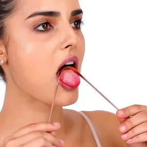 Limpiador de Lengua de Cobre Natural que Ayuda a Prevenir el Mal Aliento, Mejora la Limpieza Bucal e Higiene Diaria, de Proveedor Indio - Product Image 6