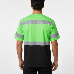 Custom Reflective <b>Safety</b> Shirt High Visibility Workwear Shirt with Reflective <b>Tape</b> for Industrial Workers - Product Image 6