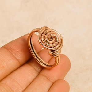 Bague en cuivre ajustable, bijou fait main, idée cadeau pour femmes, amies et famille, occasions spéciales, bague pour femme, fête - Product Image 3