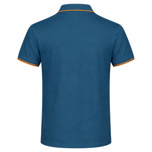 Polo T-shirt personnalisé en polyester à 50 %, prix d'usine, coloré, de haute qualité, avec logo personnalisé, pour hommes - Product Image 3