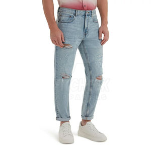 Pantalones Vaqueros Desgastados para Hombre, Hechos en Pakistán, 100% Algodón, Primaverales, de Alta Calidad, Transpirables, con Diseño Único, Venta al Por Mayor - Product Image 1