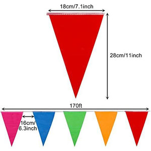 Drapeau bleu uni respirant personnalisé avec bordure blanche sur bâton pour affichage ou décoration, drapeaux en tissu maillé pour décorations de fête - Product Image 5