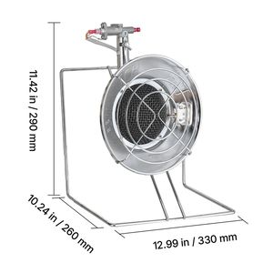 Riscaldatore per Bombole di Propano da 1 Libbra con 18000 BTU, Riscaldamento Rapido a Infrarossi a 180 Gradi per Bombole Piccole e Grandi, Materiale in Acciaio - Product Image 2