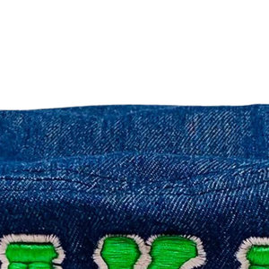 AKA Dark Denim Bucket <b>Hat</b> Green Embroidered Letter Cotton Cap Adjustable Casual Fashion Streetwear Outdoor <b>Hat</b> for <b>Men</b> Women - Product Image 3