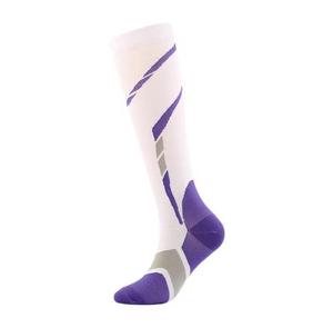 Chaussettes de sport pour hommes, en coton, élasthanne et polyester, tricotées jacquard, respirantes, couleur unie, épaisseur standard, été - Product Image 3