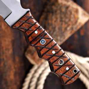 Cuchillo de Caza y Camping Internacional de Product Palace LLC, Mango de Madera, Hoja Fija, Personalizable OEM, Garantía de 3 Años, Acero al Carbono OEM - Product Image 2