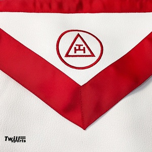 Fully Customized Luxury High Quality Leather Masonic Apron with Beads Custom Color & Design Hand Embroidered - Product Image 3