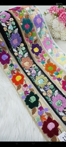 Dentelles brodées de qualité supérieure avec des motifs floraux, garnitures décoratives pour vêtements, artisanat, OEM, vente en gros, exportation - Product Image 4