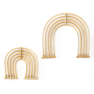 <b>Rainbow</b> rattan wall art nursery playroom <b>decor</b> hand-made cane hanging ornaments for child <b>rooms</b> - Product Image 1