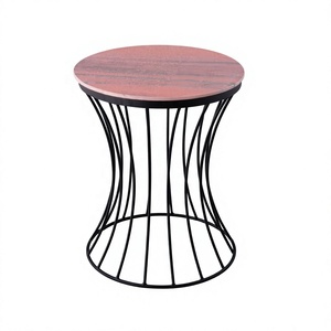 Table basse en marbre de style européen, design fixe, structure en métal, mobilier italien moderne Z.M. Créations Modèle 7636 Fait main - Product Image 1