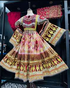 Nuevo Vestido Zerdze 2026, Vestido Maxi Afgano Madgul para Mujer, Vestido Guldoze Floral Kuchi, Mangas Largas, Elegante para Fiestas, Talla XL - Product Image 6