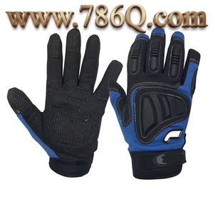 Guantes tácticos de dedo completo con estampado de silicona transpirable, antideslizantes, anticaída, protección contra impactos y nudillos para motocicleta - Product Image 1