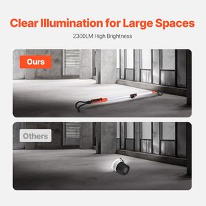 Lampada da Lavoro Portatile Senza Fili 2300LM, Luce LED Ricaricabile 6000mAh, Dimmerabile, con Ganci e Caricatore UK - Product Image 4