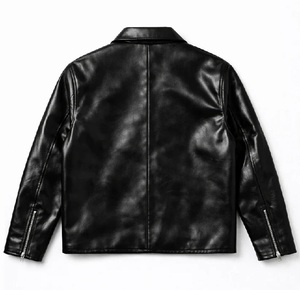 Ready To Ship <b>Black</b> Color <b>Real</b> Cow Stylish Leather Cropped Short Body Formal And Classy Jacket For <b>Men</b> - Product Image 4