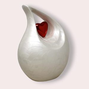 Classic Aluminum Tear Drop Memorial Cremation <b>Keepsake</b> Urn <b>Ash</b> Holder Crafted With Elegant Artistic Appearance - Product Image 4